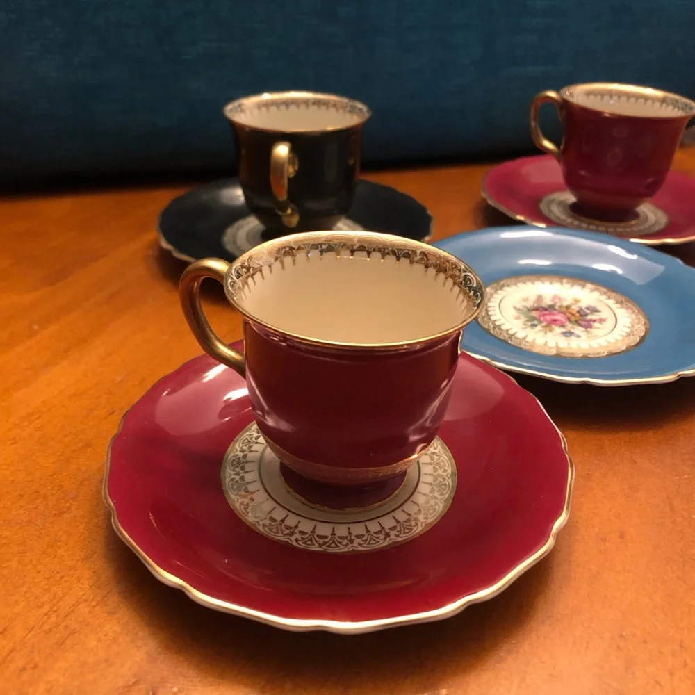 Expresso Multicolor Floral Cup and Saucer Set - Picture 3 of 9